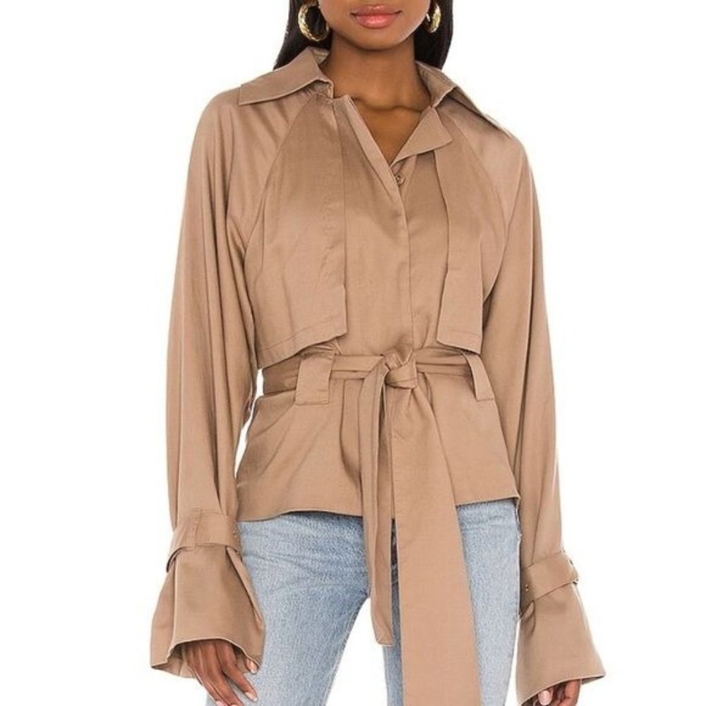 L'Academie The Razon Jacket Belted Size Small